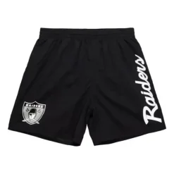 Men Mitchell & Ness Shorts-Team Essentials Nylon Shorts Oakland Raiders