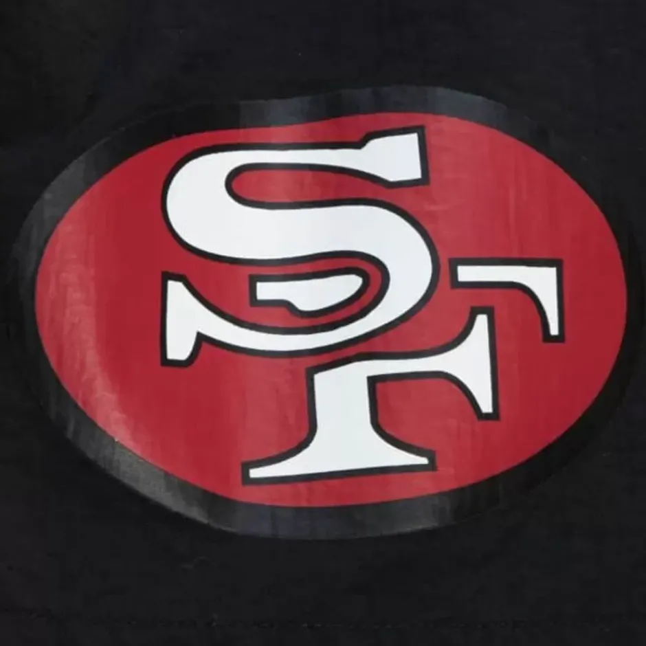 Men Mitchell & Ness Shorts-Team Essentials Nylon Shorts San Francisco 49Ers