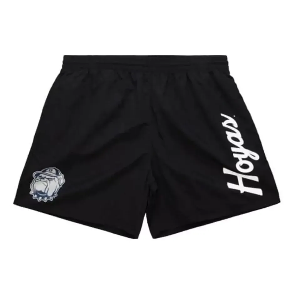Men Mitchell & Ness Shorts-Team Essentials Nylon Shorts Georgetown University