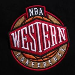 Men Mitchell & Ness Hoodies & Sweatshirts-Team First Satin Fleece Crew Dallas Mavericks