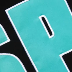 Men Mitchell & Ness Hoodies & Sweatshirts-Team First Satin Fleece Crew San Antonio Spurs