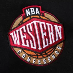 Men Mitchell & Ness Hoodies & Sweatshirts-Team First Satin Fleece Crew Utah Jazz