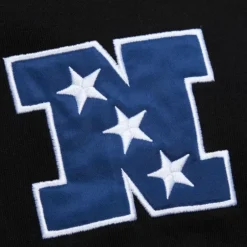 Men Mitchell & Ness Hoodies & Sweatshirts-Team First Satin Fleece Crew Philadelphia Eagles