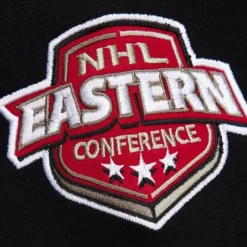 Men Mitchell & Ness Hoodies & Sweatshirts-Team First Satin Fleece Crew Current Logo New York Rangers