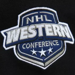 Men Mitchell & Ness Hoodies & Sweatshirts-Team First Satin Fleece Crew Current Logo Seattle Kraken