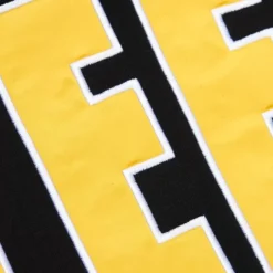 Men Mitchell & Ness Hoodies & Sweatshirts-Team First Satin Fleece Crew Pittsburgh Steelers