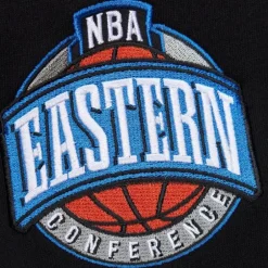 Men Mitchell & Ness Hoodies & Sweatshirts-Team First Satin Fleece Crew Toronto Raptors