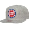 Mitchell & Ness Snapback-Team Heather 2.0 Snapback Detroit Pistons