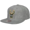 Mitchell & Ness Snapback-Team Heather 2.0 Snapback Milwaukee Bucks