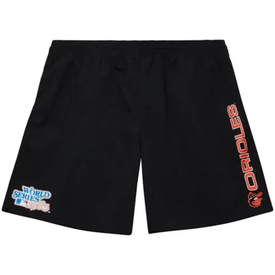 Men Mitchell & Ness Shorts-Team Heritage Woven Short Baltimore Orioles