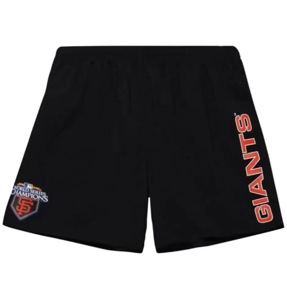 Men Mitchell & Ness Shorts-Team Heritage Woven Short San Francisco Giants
