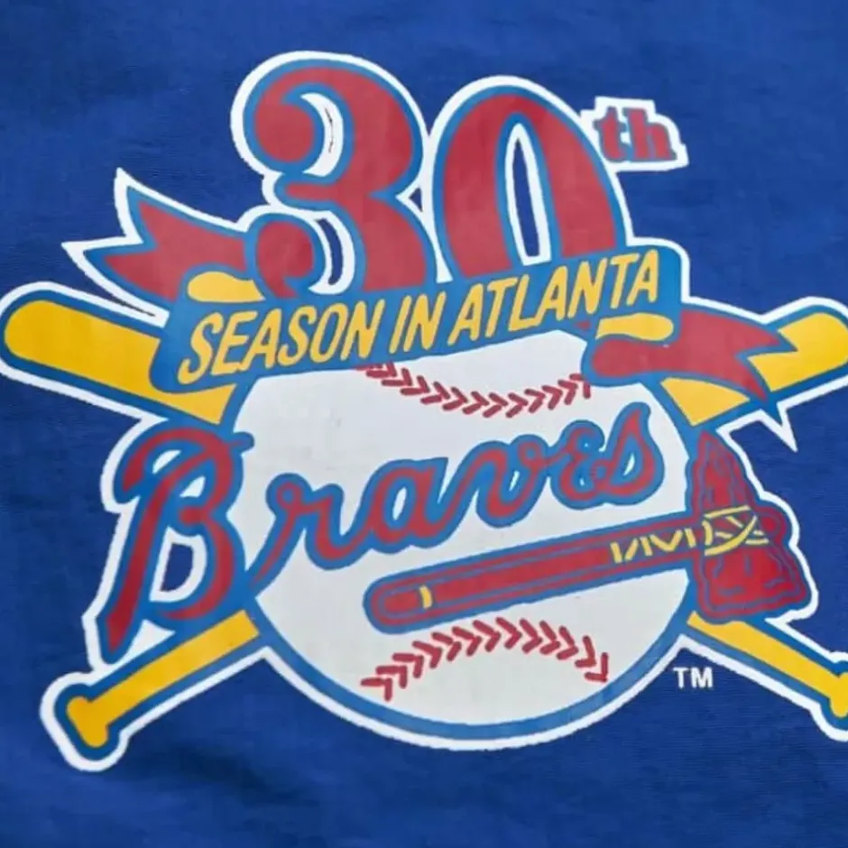 Men Mitchell & Ness Shorts-Team Heritage Woven Short Atlanta Braves