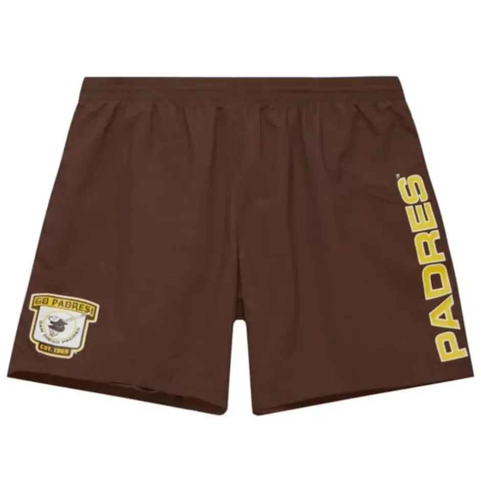 Men Mitchell & Ness Shorts-Team Heritage Woven Short San Diego Padres