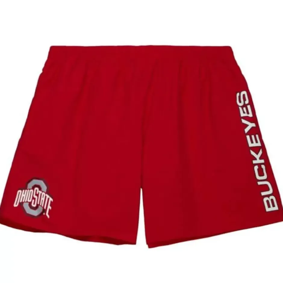 Men Mitchell & Ness Shorts-Team Heritage Woven Short Ohio State