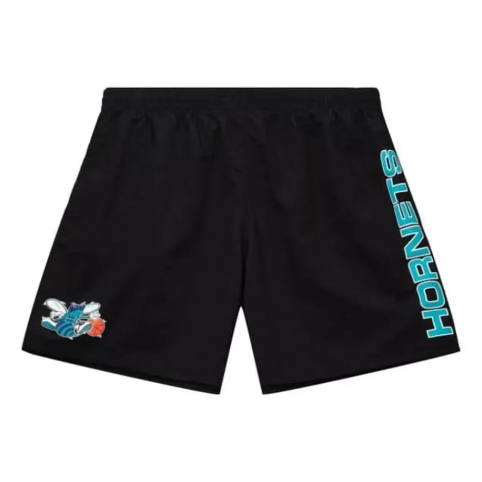 Men Mitchell & Ness Shorts-Team Heritage Woven Short Charlotte Hornets