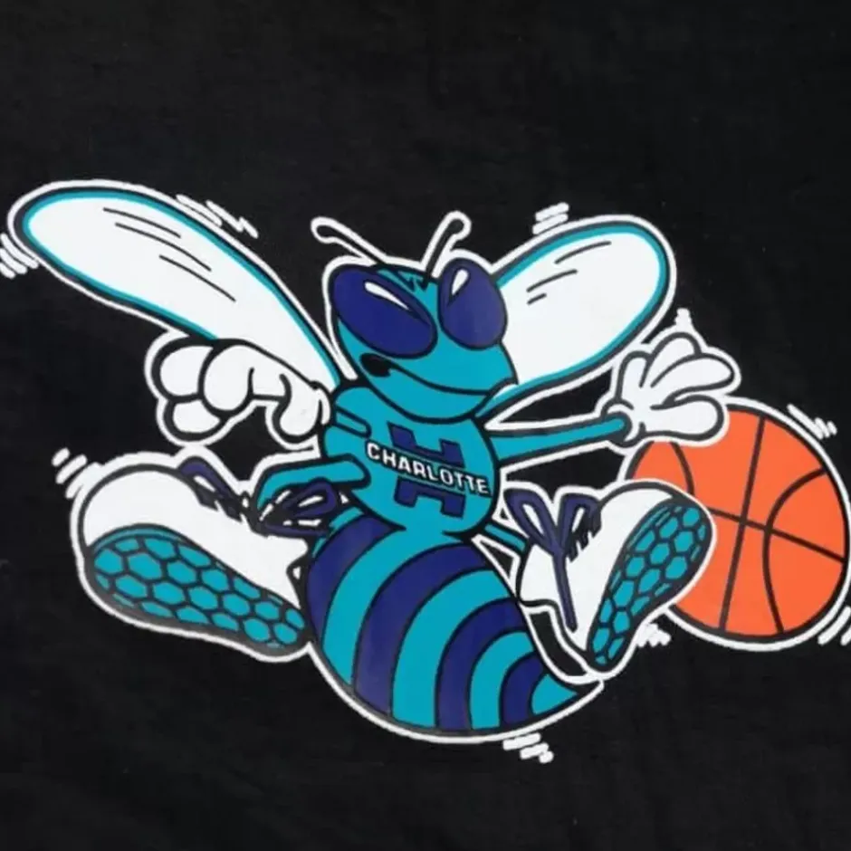 Men Mitchell & Ness Shorts-Team Heritage Woven Short Charlotte Hornets