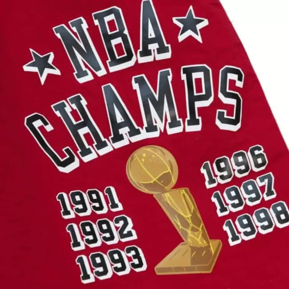 Men Mitchell & Ness Shorts-Team Heritage Woven Short Chicago Bulls