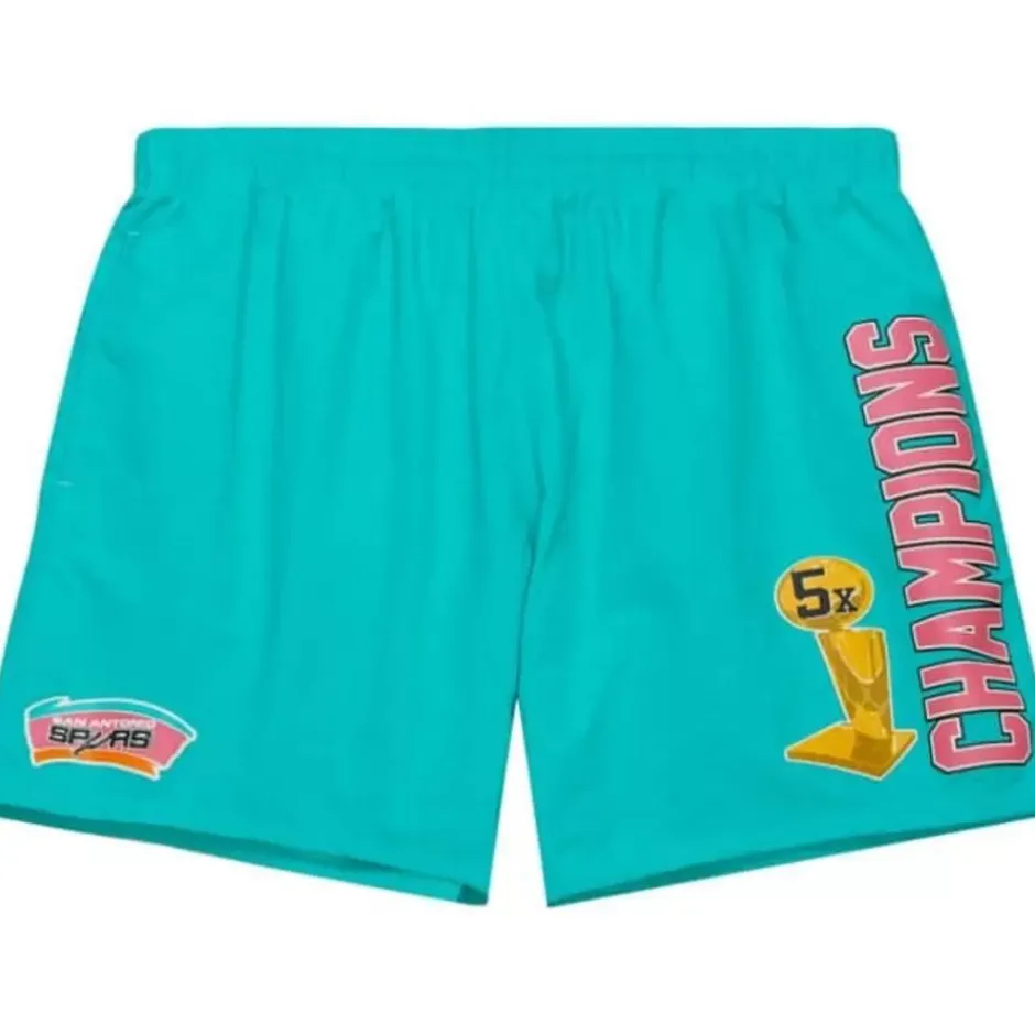 Men Mitchell & Ness Shorts-Team Heritage Woven Short San Antonio Spurs
