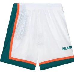 Men Mitchell & Ness Shorts-Team Id Mesh Shorts Miami Dolphins
