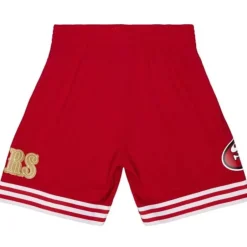 Men Mitchell & Ness Shorts-Team Id Mesh Shorts San Francisco 49Ers