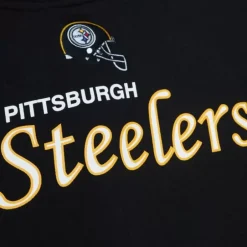 Men Mitchell & Ness Hoodies & Sweatshirts-Team Issued Hoodie Pittsburgh Steelers