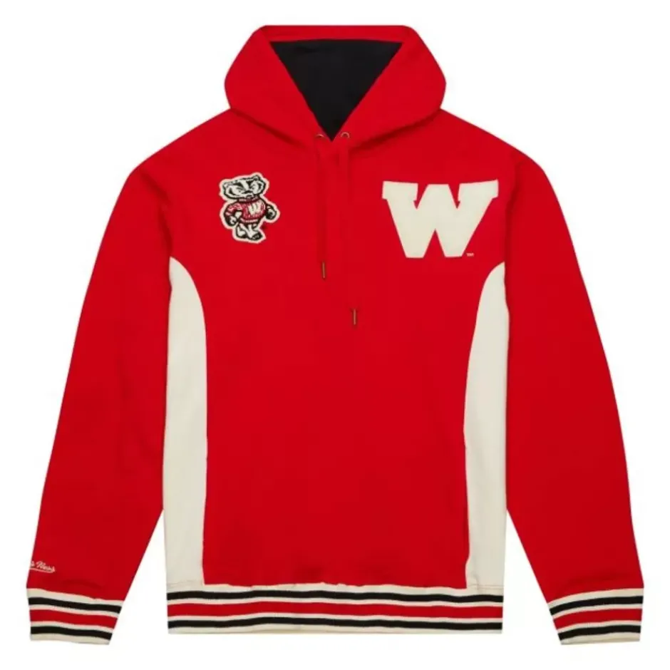 Men Mitchell & Ness Hoodies & Sweatshirts-Team Legacy French Terry Hoodie University Of Wisconsin - Madison