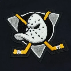 Men Mitchell & Ness Hoodies & Sweatshirts-Team Legacy French Terry Hoodie Anaheim Ducks