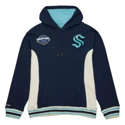 Men Mitchell & Ness Hoodies & Sweatshirts-Team Legacy French Terry Hoodie Seattle Kraken