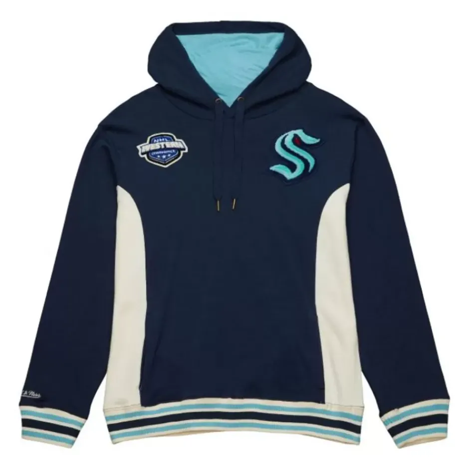 Men Mitchell & Ness Hoodies & Sweatshirts-Team Legacy French Terry Hoodie Seattle Kraken