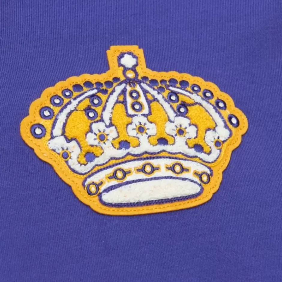 Men Mitchell & Ness Hoodies & Sweatshirts-Team Legacy French Terry Hoodie Los Angeles Kings