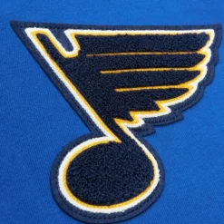 Men Mitchell & Ness Hoodies & Sweatshirts-Team Legacy French Terry Hoodie St. Louis Blues