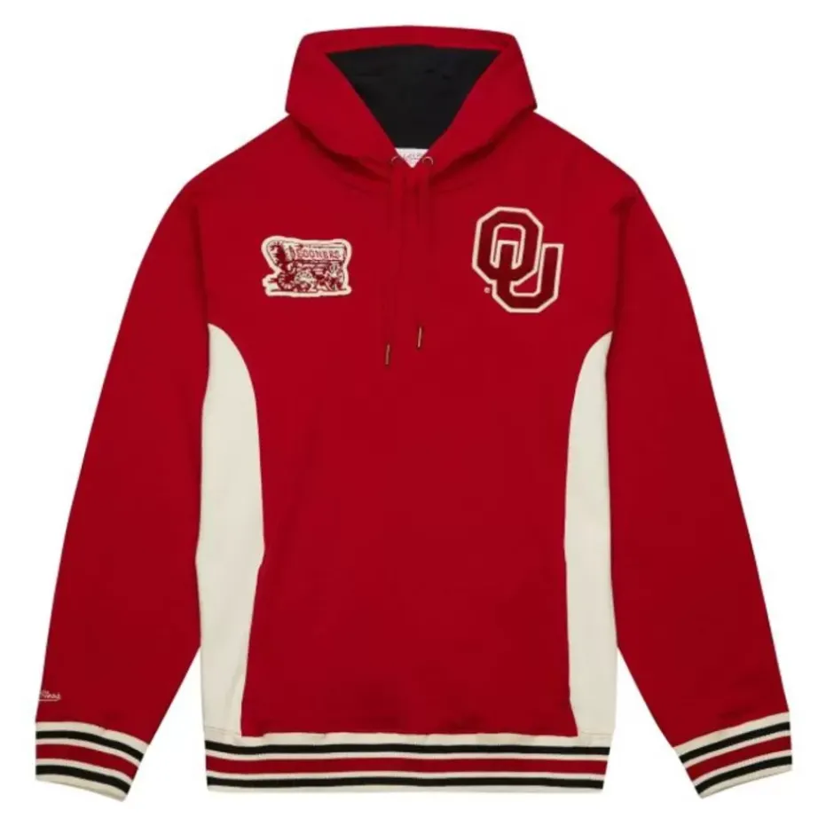 Men Mitchell & Ness Hoodies & Sweatshirts-Team Legacy French Terry Hoodie University Of Oklahoma