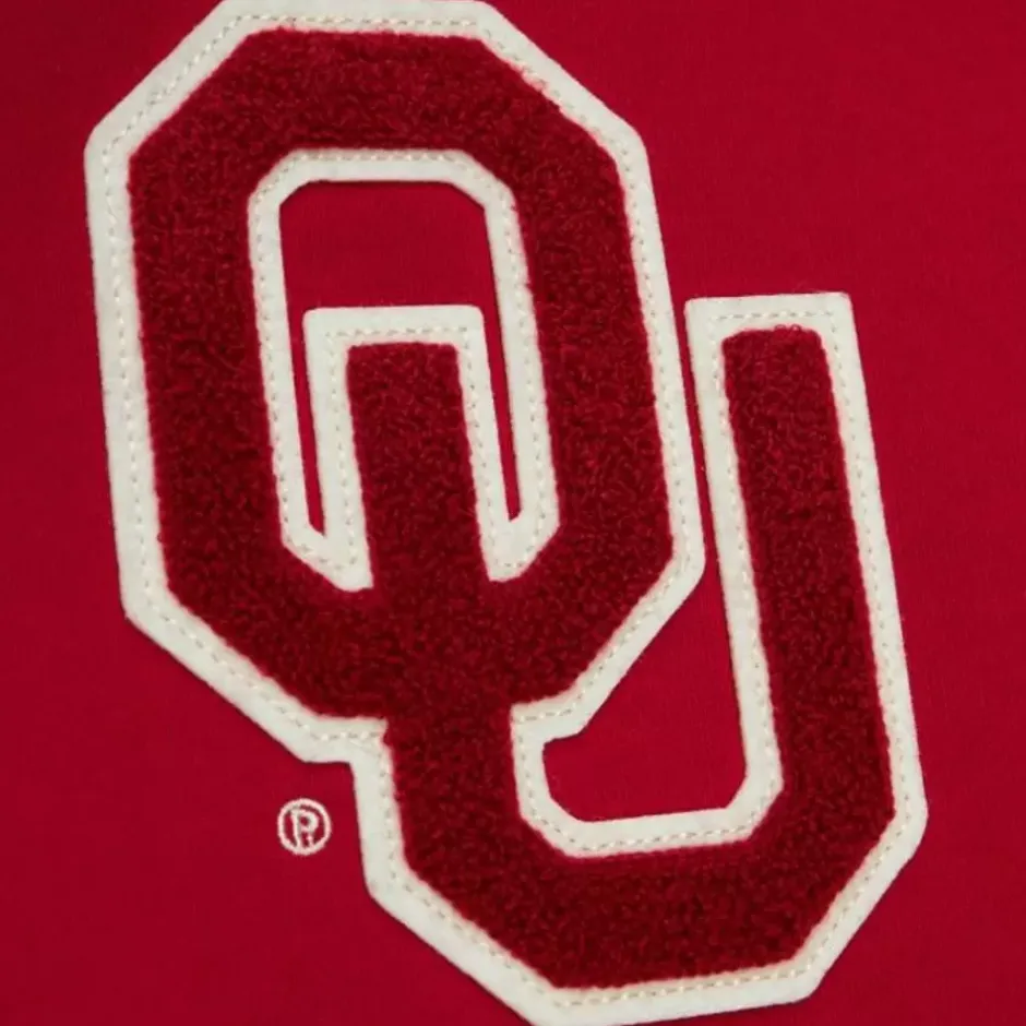 Men Mitchell & Ness Hoodies & Sweatshirts-Team Legacy French Terry Hoodie University Of Oklahoma