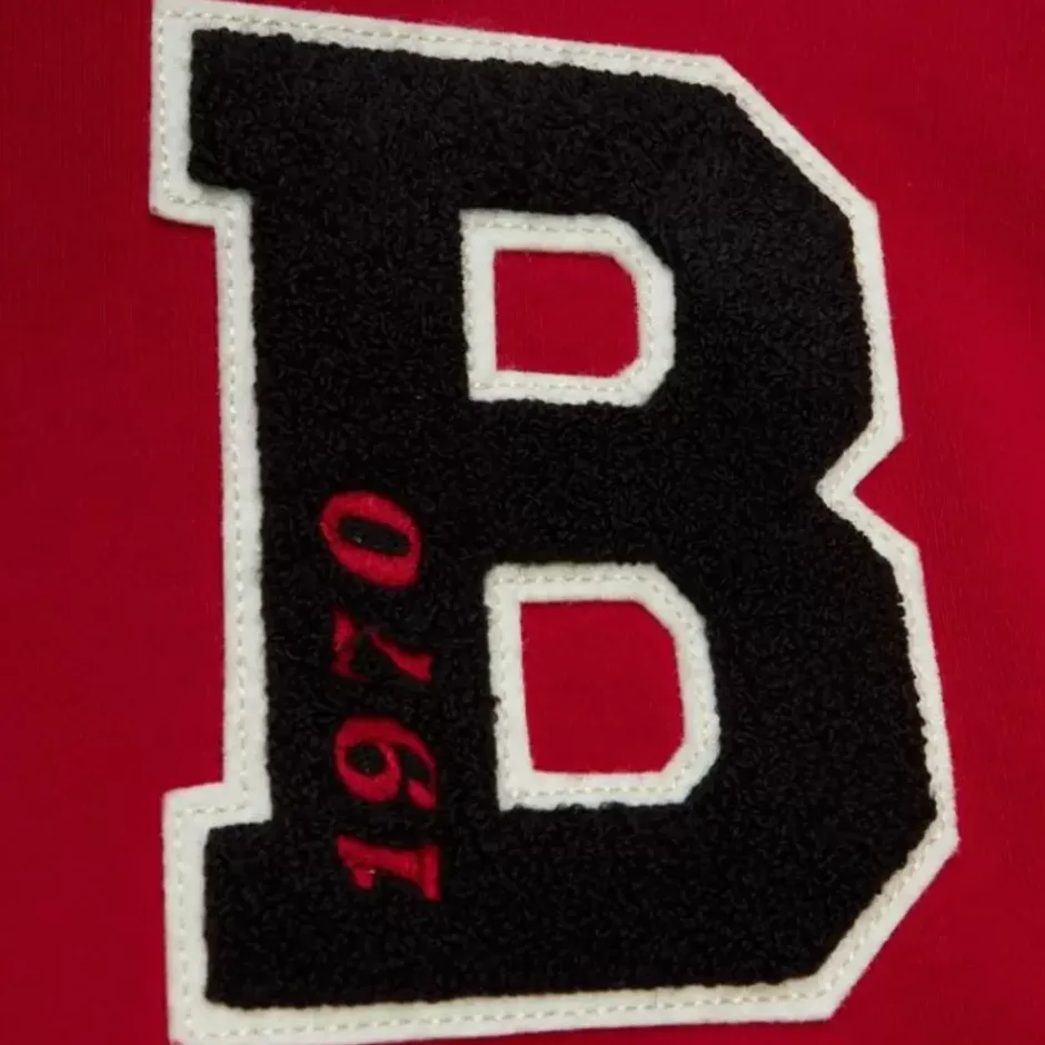 Men Mitchell & Ness Hoodies & Sweatshirts-Team Legacy French Terry Hoodie Portland Trail Blazers