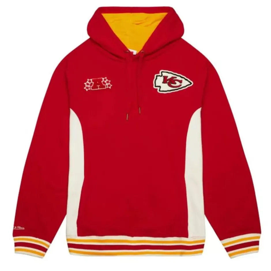 Men Mitchell & Ness Hoodies & Sweatshirts-Team Legacy French Terry Hoodie Kansas City Chiefs