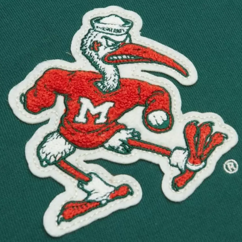 Men Mitchell & Ness Hoodies & Sweatshirts-Team Legacy French Terry Hoodie University Of Miami