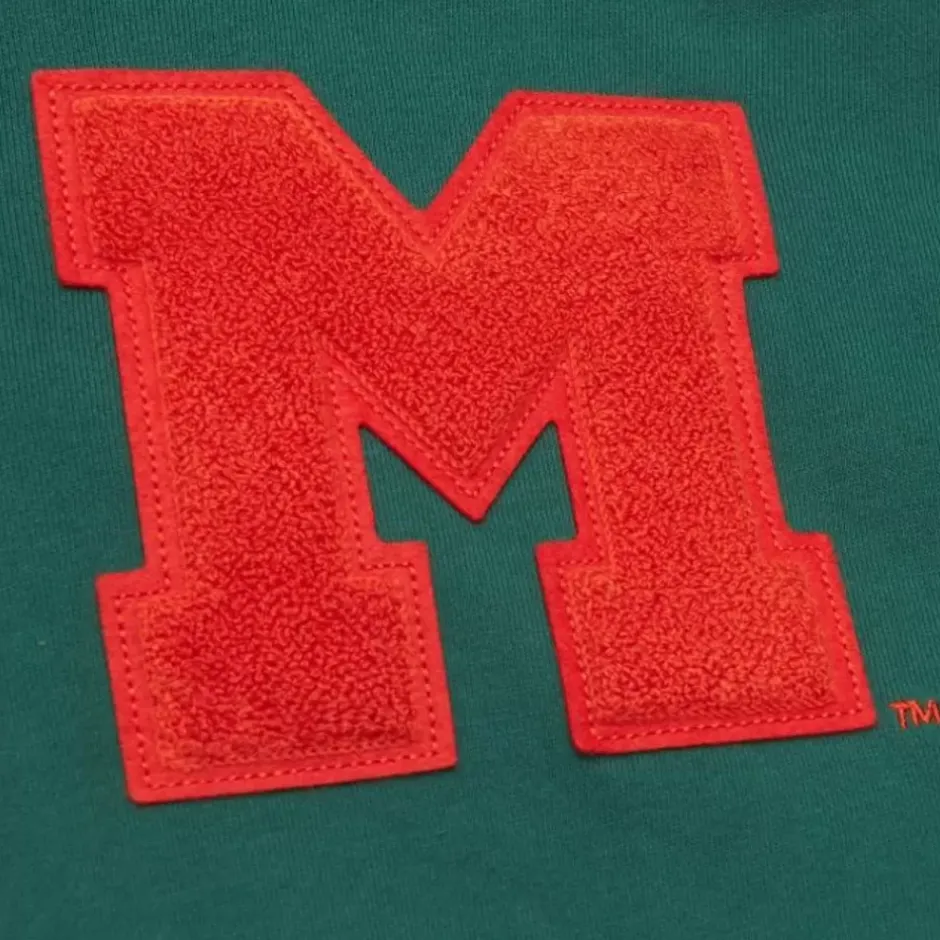 Men Mitchell & Ness Hoodies & Sweatshirts-Team Legacy French Terry Hoodie University Of Miami