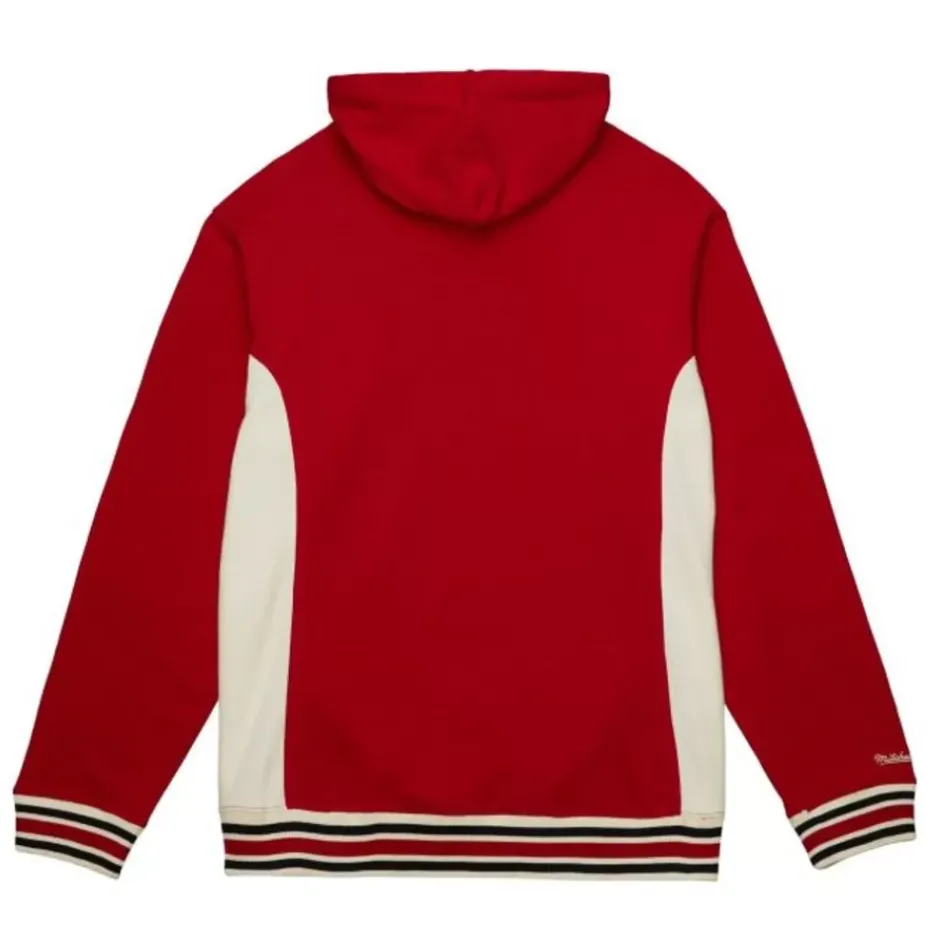 Men Mitchell & Ness Hoodies & Sweatshirts-Team Legacy French Terry Hoodie Detroit Red Wings