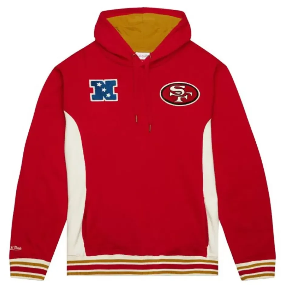Men Mitchell & Ness Hoodies & Sweatshirts-Team Legacy French Terry Hoodie San Francisco 49Ers