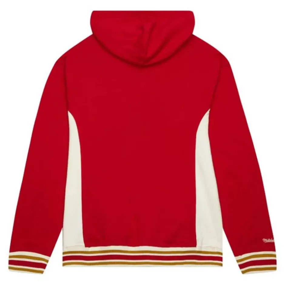 Men Mitchell & Ness Hoodies & Sweatshirts-Team Legacy French Terry Hoodie San Francisco 49Ers