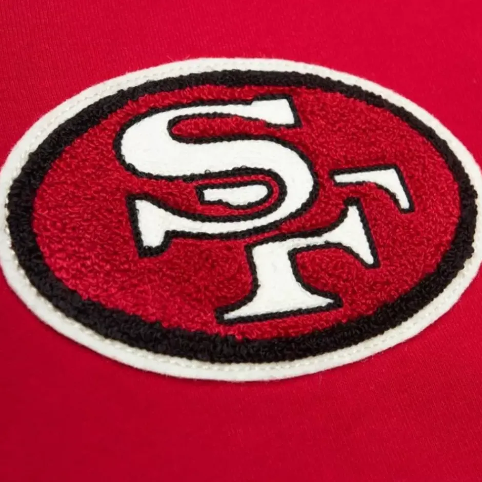 Men Mitchell & Ness Hoodies & Sweatshirts-Team Legacy French Terry Hoodie San Francisco 49Ers