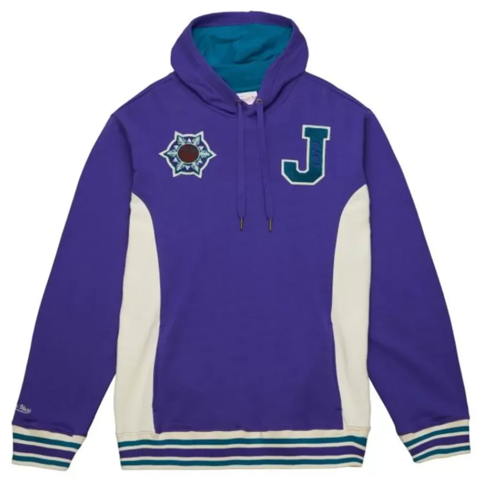 Men Mitchell & Ness Hoodies & Sweatshirts-Team Legacy French Terry Hoodie Utah Jazz