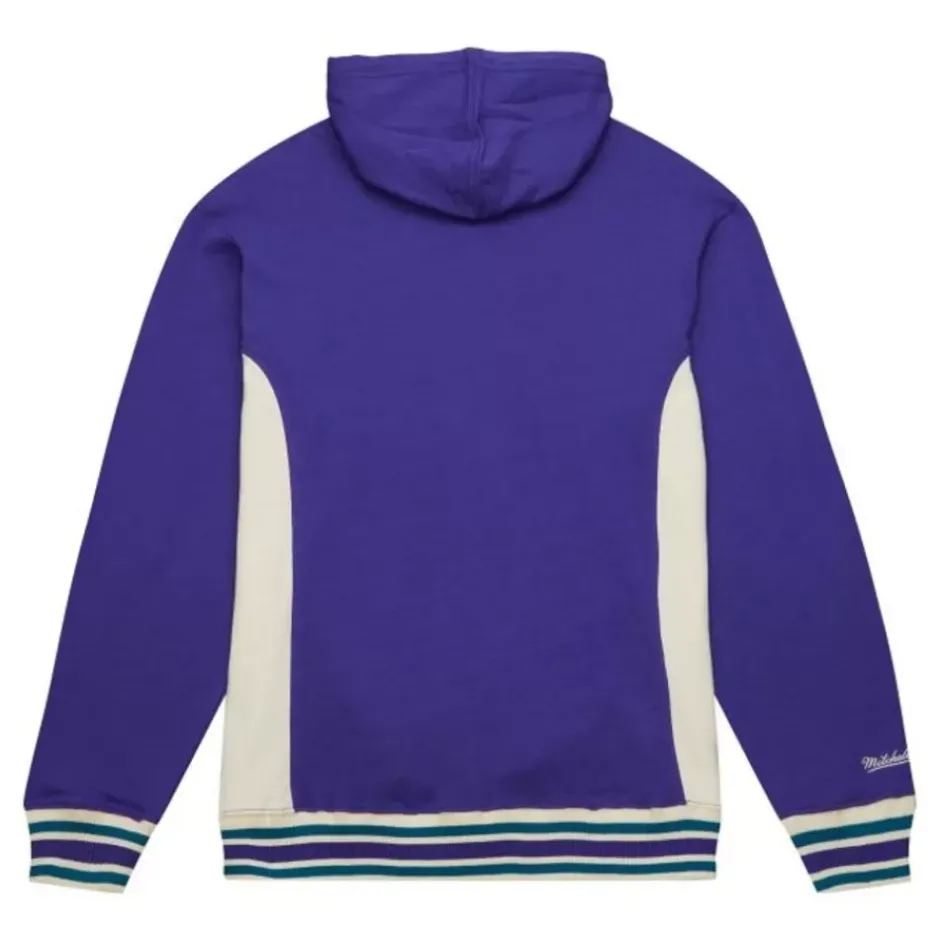 Men Mitchell & Ness Hoodies & Sweatshirts-Team Legacy French Terry Hoodie Utah Jazz