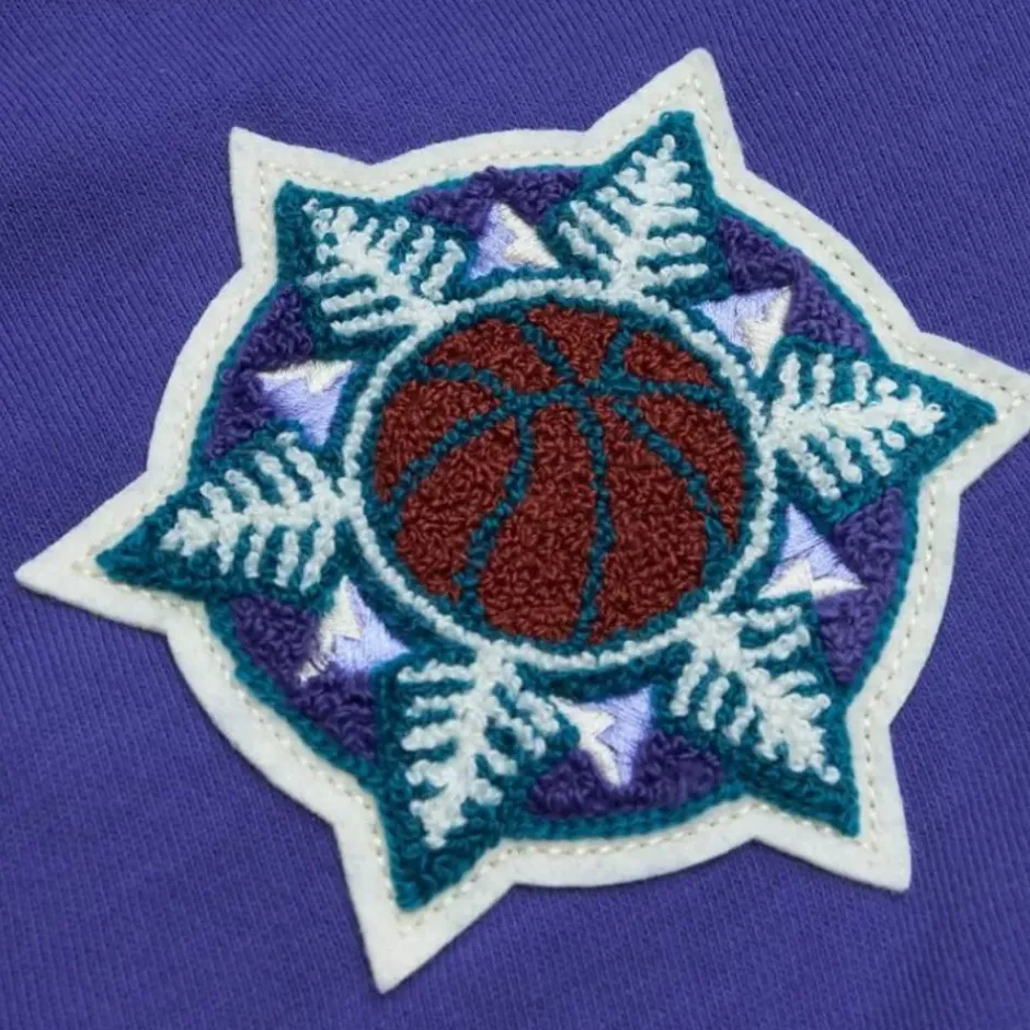 Men Mitchell & Ness Hoodies & Sweatshirts-Team Legacy French Terry Hoodie Utah Jazz