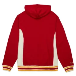Men Mitchell & Ness Hoodies & Sweatshirts-Team Legacy French Terry Hoodie Atlanta Hawks