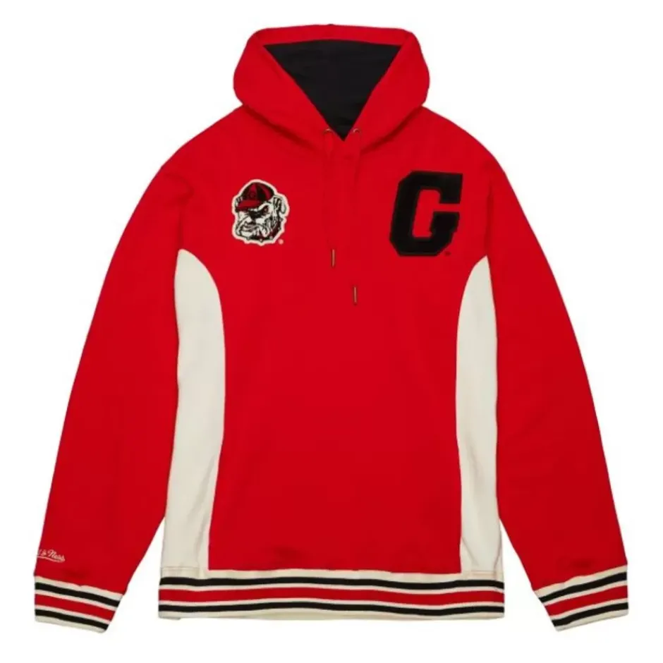 Men Mitchell & Ness Hoodies & Sweatshirts-Team Legacy French Terry Hoodie University Of Georgia