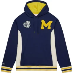 Men Mitchell & Ness Hoodies & Sweatshirts-Team Legacy French Terry Hoodie University Of Michigan