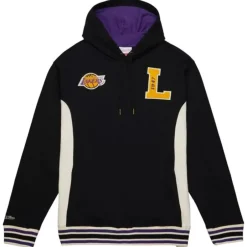Men Mitchell & Ness Hoodies & Sweatshirts-Team Legacy French Terry Hoodie Los Angeles Lakers