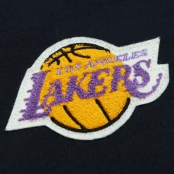 Men Mitchell & Ness Hoodies & Sweatshirts-Team Legacy French Terry Hoodie Los Angeles Lakers