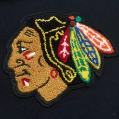 Men Mitchell & Ness Hoodies & Sweatshirts-Team Legacy French Terry Hoodie Chicago Blackhawks